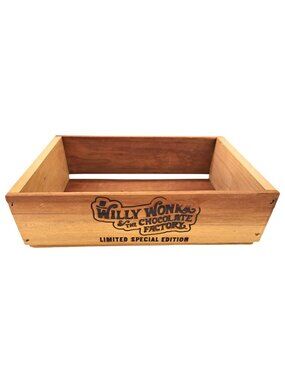 Willy Wonka & The Chocolate Factory Limited Special Edition Wooden Crate Box